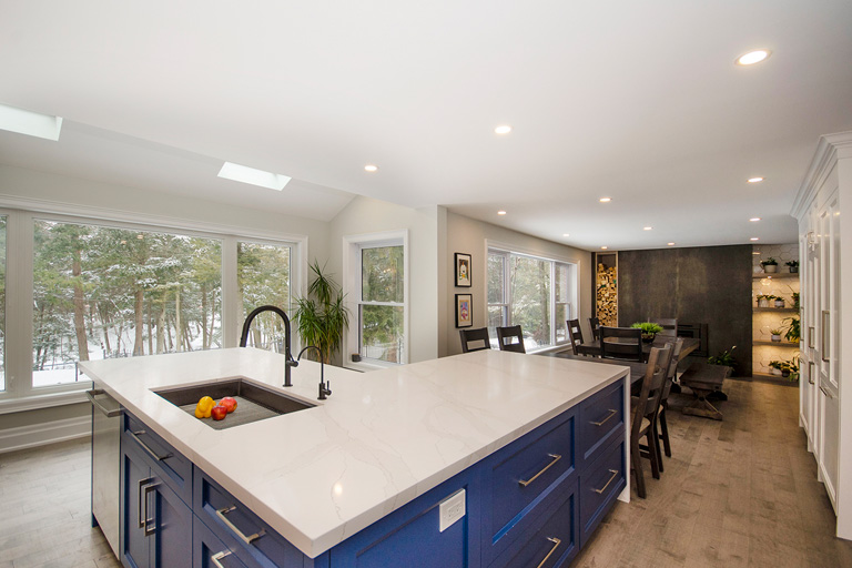 Open-concept kitchen remodel in an Oshawa home