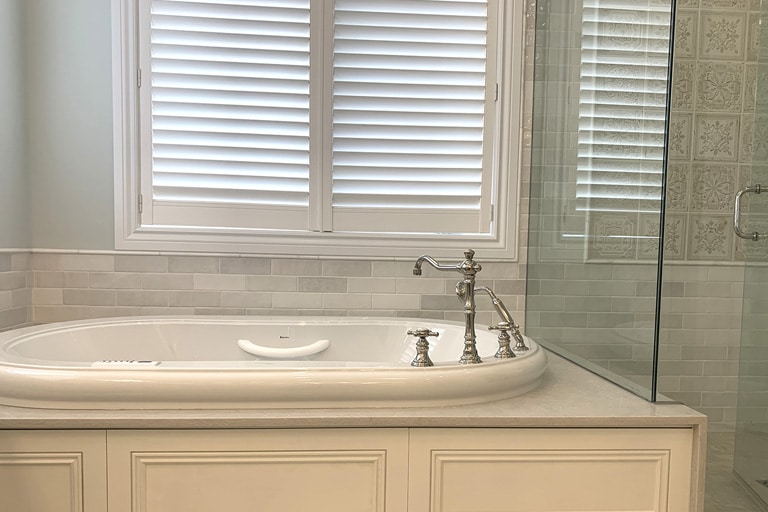 Lake Scugog waterfront home renovation — kitchen with lake views