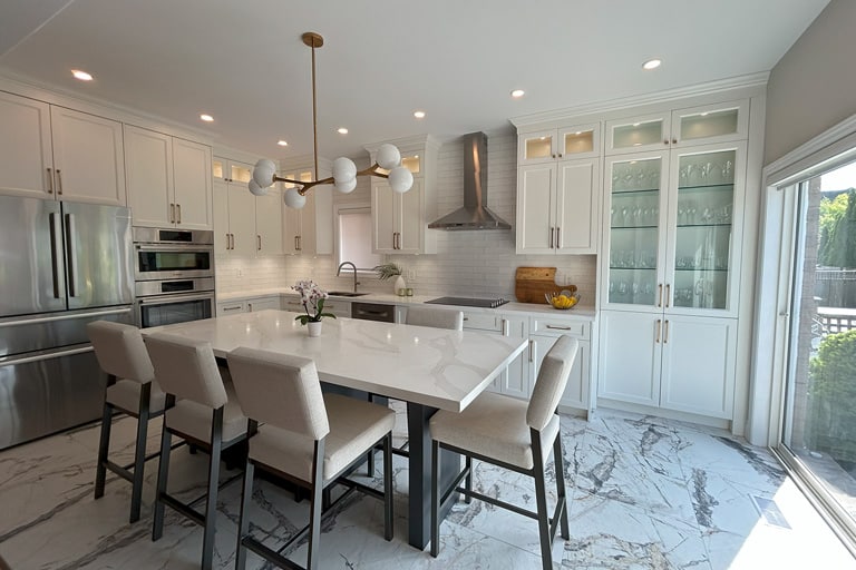 Renovation detail — natural materials in a Port Perry country home