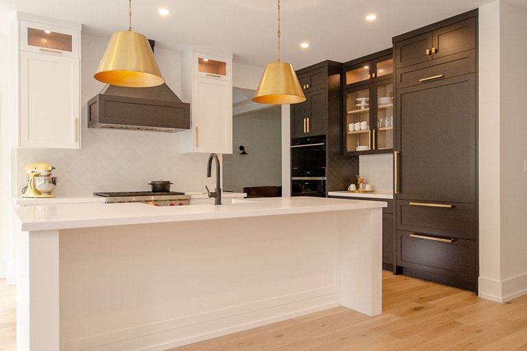 Modern bathroom renovation with freestanding tub — Whitby project