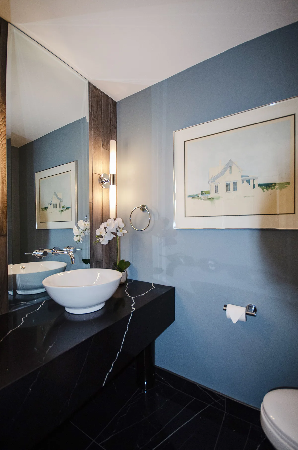 Blue Powder Room