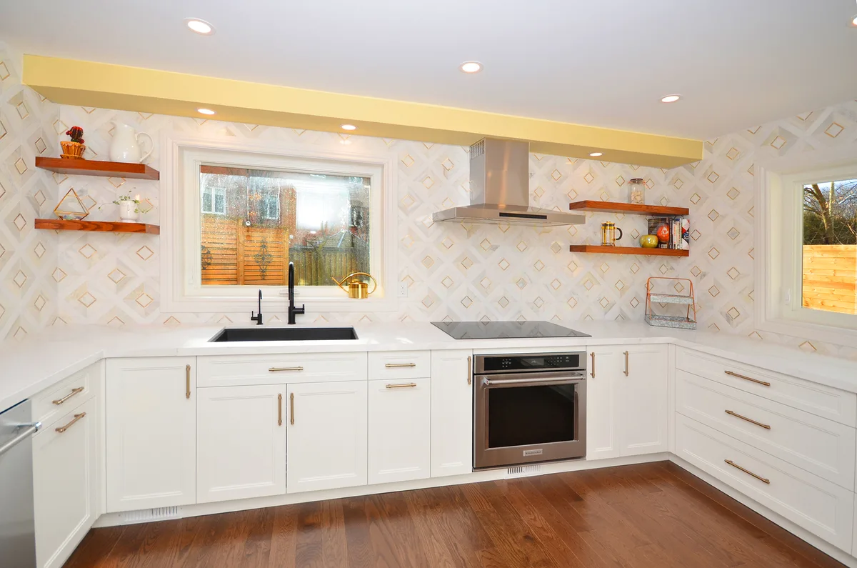 Transitional Kitchen Expansion in Pickering