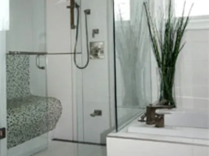Classic Ensuite with Custom Shower Bench - Image 1