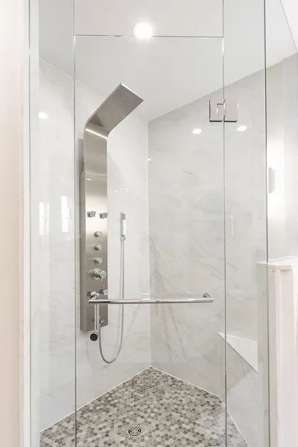 Marble and Quartz Bathroom - Image 3