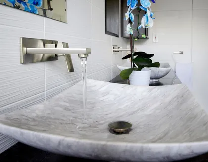 Classic Ensuite with Custom Shower Bench - Image 19