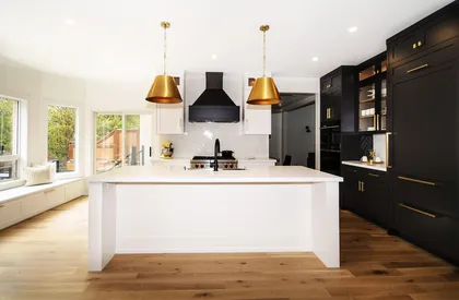 Contemporary Black and White Kitchen Renovation in Pickering - Image 17