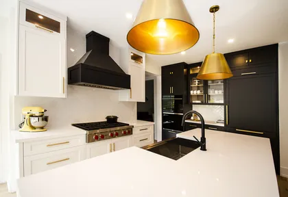 Contemporary Black and White Kitchen Renovation in Pickering - Image 5