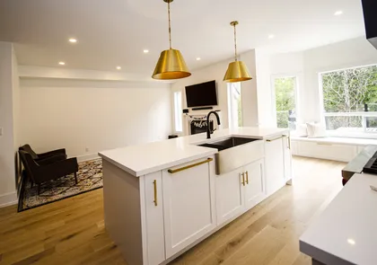 Contemporary Black and White Kitchen Renovation in Pickering - Image 11