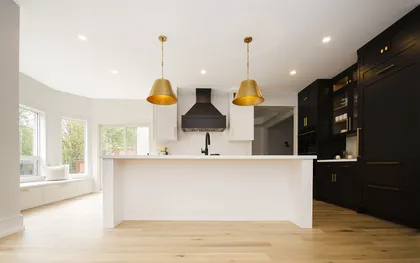 Contemporary Black and White Kitchen Renovation in Pickering - Image 14
