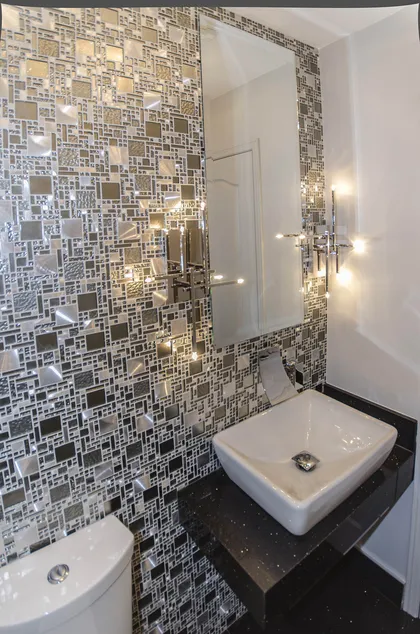 Metallic Powder Room - Image 2