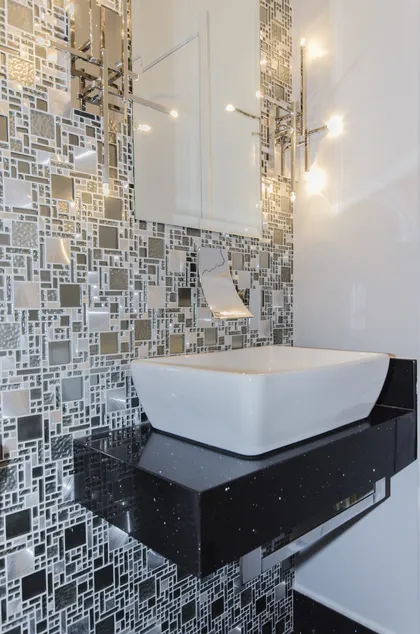 Metallic Powder Room - Image 3