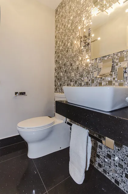 Metallic Powder Room - Image 6