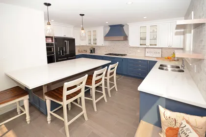 Contemporary Black and White Kitchen Renovation in Pickering - Image 20