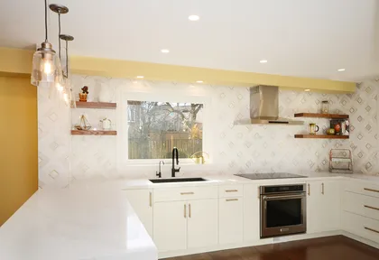 Contemporary Black and White Kitchen Renovation in Pickering - Image 29