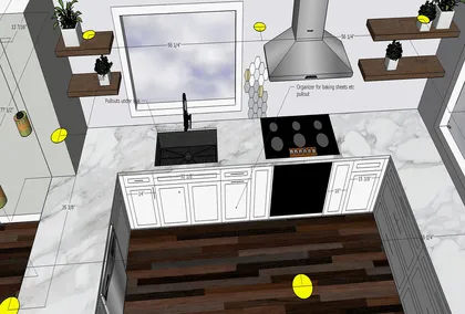 Contemporary Black and White Kitchen Renovation in Pickering - Image 31