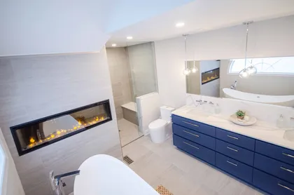 Contemporary Ensuite Retreat With Fireplace - Ajax - Image 2