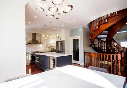 Two Tone Kitchen Renovation With Quartz Countertops - Image 8