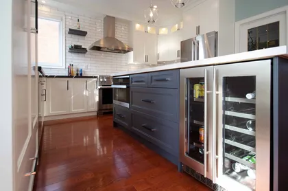 Two Tone Kitchen Renovation With Quartz Countertops - Image 2