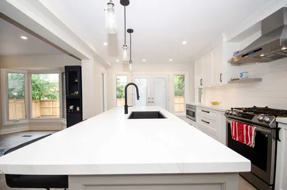 Mid-sized Transitional White Kitchen in Pickering - Image 3