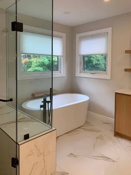 Contemporary Custom Vanity Bathroom Renovation in Whitby - Image 5