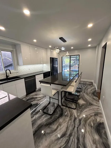 Modern Monochromatic Bathroom Renovation in Ajax - Image 5